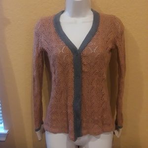 KNITTED Rust Cardigan